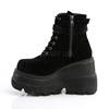 DemoniaCult - SHAKER52 Platform Boots - Black Product image